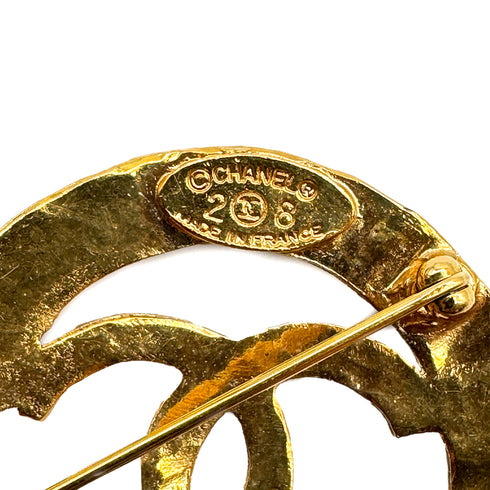VINTAGE CHANEL BROOCH COCOMARK GOLD ACCESSORY 28 90319142