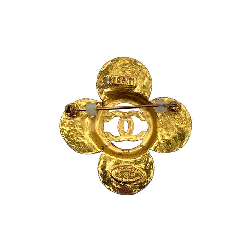 VINTAGE CHANEL BROOCH COCOMARK LOGO GOLD ACCESSORY 28 90321761
