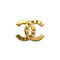 VINTAGE CHANEL BROOCH COCOMARK LOGO GOLD BLACK ACCESSORY 98P 90340528