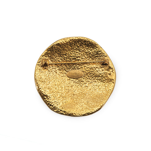VINTAGE CHANEL BROOCH COCOSUN COCOMARK LOGO GOLD ACCESSORY 94A 90322937