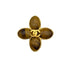 VINTAGE CHANEL BROOCH FLOWER COCOMARK TIGER EYE GOLD ACCESSORY 95A 90319669