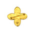 VINTAGE CHANEL BROOCH FLOWER COCOMARK TIGER EYE GOLD ACCESSORY 95A 90319669