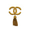 VINTAGE CHANEL BROOCH LAVA COCOMARK FRINGE GOLD ACCESSORY 93A 90339678