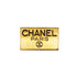 VINTAGE CHANEL BROOCH LOGO PLATE GOLD ACCESSORY 90338268