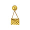 VINTAGE CHANEL BROOCH MATELASSE BAG MOTIF GOLD ACCESSORY 90319592