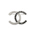 CHANEL BROOCH RHINESTONE COCOMARK SILVER ACCESSORY B22A 90335808