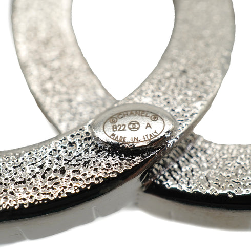 CHANEL BROOCH RHINESTONE COCOMARK SILVER ACCESSORY B22A 90335808