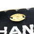 VINTAGE CHANEL BROOCH RIBBON LOGO BLACK WHITE ACCESSORY 90339120
