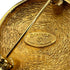 VINTAGE CHANEL BROOCH ROUND COCOMARK GOLD ACCESSORY 90322936