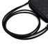 VINTAGE CHANEL CAMBON LINE SHOULDER BAG BLACK LEATHER SILVER HARDWARE 90313342