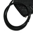 VINTAGE CHANEL CAMBON LINE SHOULDER BAG BLACK LEATHER SILVER HARDWARE 90348205