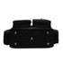 VINTAGE CHANEL CAMBON MULTIPOCKET SHOULDER BAG BLACK LEATHER SILVER HARDWARE 90346669