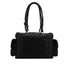 VINTAGE CHANEL CAMBON MULTIPOCKET SHOULDER BAG BLACK LEATHER SILVER HARDWARE 90346669