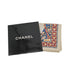 VINTAGE CHANEL CAMELLIA FLOWER PATTERN SCARF IVORY BLUE RED SILK 90325365
