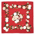 VINTAGE CHANEL CAMELLIA FLOWER PATTERN SCARF RED SILK 90337728