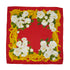 VINTAGE CHANEL CAMELLIA FLOWER PATTERN SCARF RED SILK 90328135