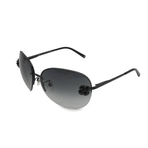 VINTAGE CHANEL CAMELLIA LOGO SUNGLASSES BLACK EYEWEAR 90334278