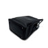 VINTAGE CHANEL CAMELLIA LOGO TOTE BAG BLACK LEATHER ENAMEL 90317870