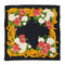 VINTAGE CHANEL CAMELLIA SCARF BLACK SILK 90324784