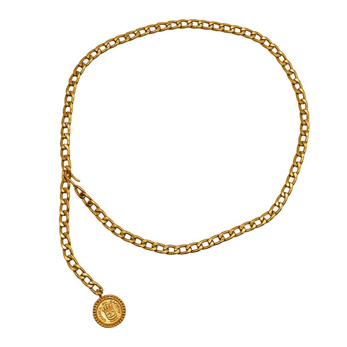 VINTAGE CHANEL CHAIN BELT COCOMARK 31 RUE CAMBON GOLD ACCESSORY 90338908