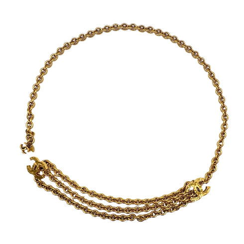VINTAGE CHANEL CHAIN BELT COCOMARK ACCESSORY 90322541