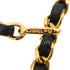 VINTAGE CHANEL CHAIN BELT COCOMARK BLACK GOLD LEATHER ACCESSORY 90333710
