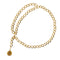 VINTAGE CHANEL CHAIN BELT COCOMARK GOLD ACCESSORY 90321105