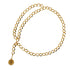 VINTAGE CHANEL CHAIN BELT COCOMARK GOLD ACCESSORY 90321105