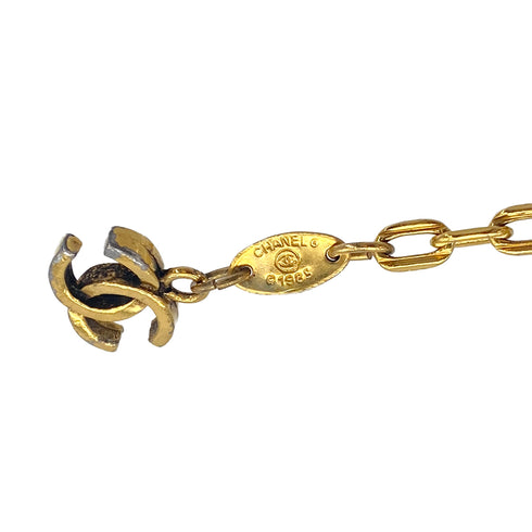 VINTAGE CHANEL CHAIN BELT COCOMARK GOLD ACCESSORY 90324646