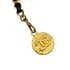 VINTAGE CHANEL CHAIN BELT COCOMARK GOLD BLACK LEATHER ACCESSORY 90325797