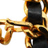 VINTAGE CHANEL CHAIN BELT COCOMARK GOLD BLACK LEATHER ACCESSORY 90338251