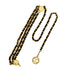 VINTAGE CHANEL CHAIN BELT COCOMARK GOLD BLACK LEATHER ACCESSORY 90338290