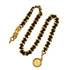 VINTAGE CHANEL CHAIN BELT COCOMARK GOLD BLACK LEATHER ACCESSORY 90338913