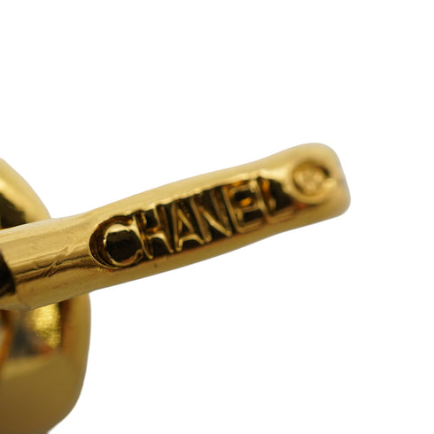 VINTAGE CHANEL CHAIN BELT COCOMARK GOLD BLACK LEATHER ACCESSORY 90338913