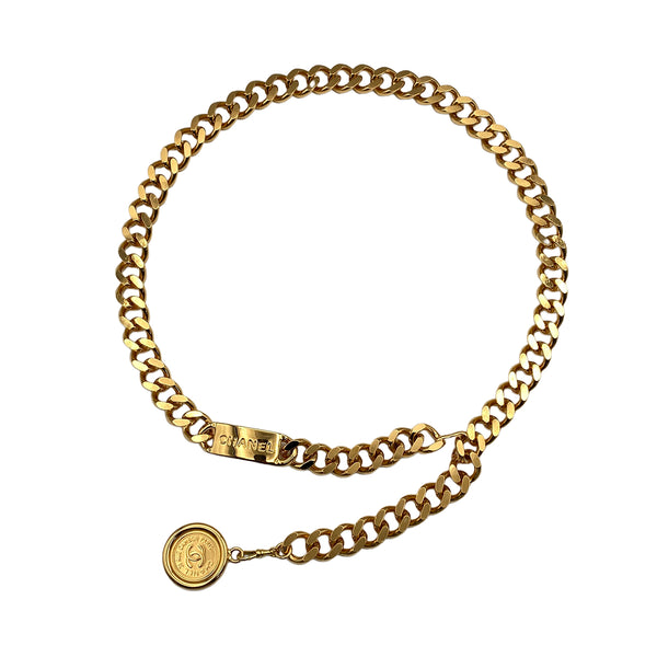 VINTAGE CHANEL CHAIN BELT COIN ACCESSORY 90328028