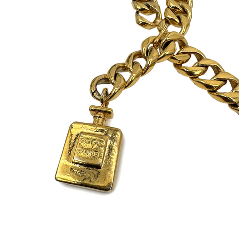 VINTAGE CHANEL CHAIN BELT PERFUME MOTIF CHARM ACCESSORY 90321077