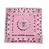 VINTAGE CHANEL CHAIN COCOMARK SCARF PINK SILK 90343247