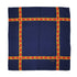 VINTAGE CHANEL CHAIN PATTERN SCARF NAVY GOLD RED SILK 90326715
