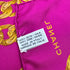 VINTAGE CHANEL CHAIN PATTERN SCARF PINK GOLD SILK 90322145