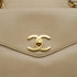 VINTAGE CHANEL CHAIN SHOULDER BAG BEIGE LAMB SKIN GOLD HARDWARE 90331862