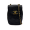 VINTAGE CHANEL CHAIN SHOULDER BAG BLACK CAVIAR SKIN GOLD HARDWARE 90329195
