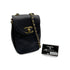 VINTAGE CHANEL CHAIN SHOULDER BAG BLACK CAVIAR SKIN GOLD HARDWARE 90329195