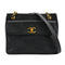 VINTAGE CHANEL CHAIN SHOULDER BAG BLACK CAVIAR SKIN GOLD HARDWARE 90332570