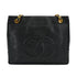 VINTAGE CHANEL CHAIN SHOULDER BAG BLACK CAVIAR SKIN GOLD HARDWARE 90332570