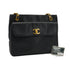 VINTAGE CHANEL CHAIN SHOULDER BAG BLACK CAVIAR SKIN GOLD HARDWARE 90332570