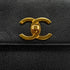 VINTAGE CHANEL CHAIN SHOULDER BAG BLACK CAVIAR SKIN GOLD HARDWARE 90333720