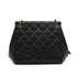 VINTAGE CHANEL CHAIN SHOULDER BAG BLACK CAVIAR SKIN SILVER HARDWARE 90335595