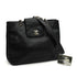 VINTAGE CHANEL CHAIN SHOULDER BAG BLACK CAVIAR SKIN SILVER HARDWARE 90344463