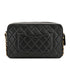 VINTAGE CHANEL CHAIN SHOULDER BAG BLACK LAMB SKIN GOLD HARDWARE 90335602