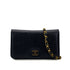VINTAGE CHANEL CHAIN SHOULDER BAG BLACK LIZARD GOLD HARDWARE 90325633